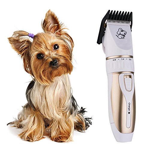Pet Hair Cutter, FTXJ Professional Dog Cat Professional Grooming Shaving Hair Trimmer Remover