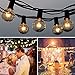 Grezea Globe String Lights G40 25Ft with 25+2 Clear Bulbs Patio Lights for Indoor Outdoor Commercial Decor Camper Party Wedding Christmas Garden Backyard Balcony Deck Yard Pergola Gazebo, Black
