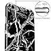 iPhone 6 Case, GMYLE Cover Case Print Crystal for iPhone 6 / 6s (4.7 inch Display) - Black Marble II Slim Fit Snap On Protective Hard Shell Back Case