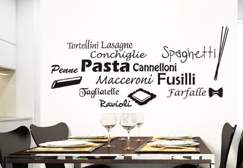 Pasta Pizza Wall Decal Kitchen Restaurant Decor (Z988)