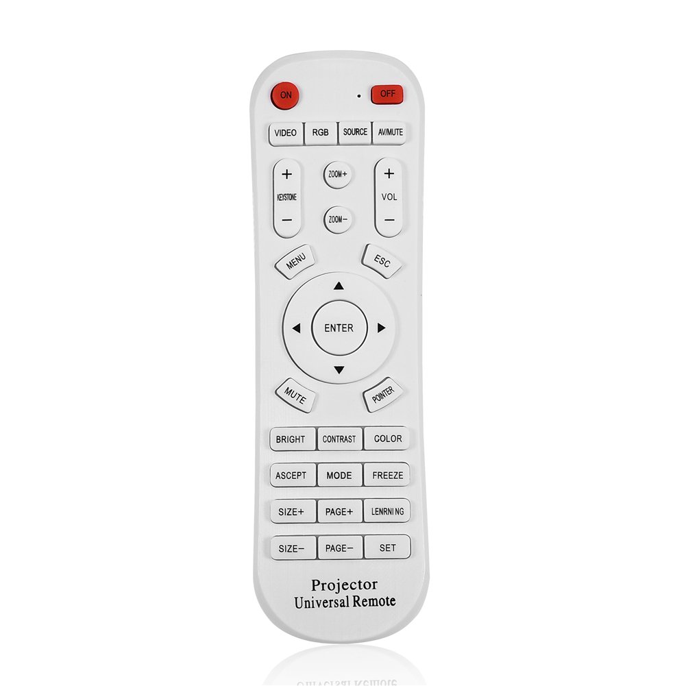White Universal Remote Control Wearable Household Controller Replacement for Projector