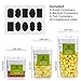 Food Storage Container, MCIRCO Air-Tight Cereal & Dry Food Storage Set- 6 Piece Set with Free 20 Pcs Chalkboard Labels - Food Grade Durable Plastic BPA Free - Keep Food Dry & Fresh with Easy Lock