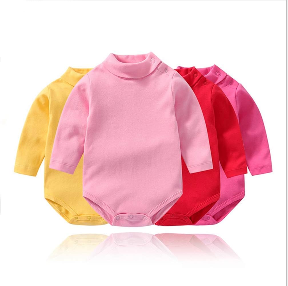 Briskym Bebe Garcon Fille Chemise A Manches Longues Body Col Roule Barboteuse Vetements Dacute Hiver Tout Petit Automne Pyjama Couche Superieure Bebe Bilkvarteret Bebe Fille 0 24m