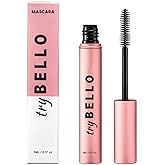Trybello Eyelash Growth Mascara | Lengthening & Volumizing Formula with Biotin and Peptides | Nourishing, Non-Clumping, Vegan & Cruelty-Free | Daily Wear for Fuller, Healthier Lashes