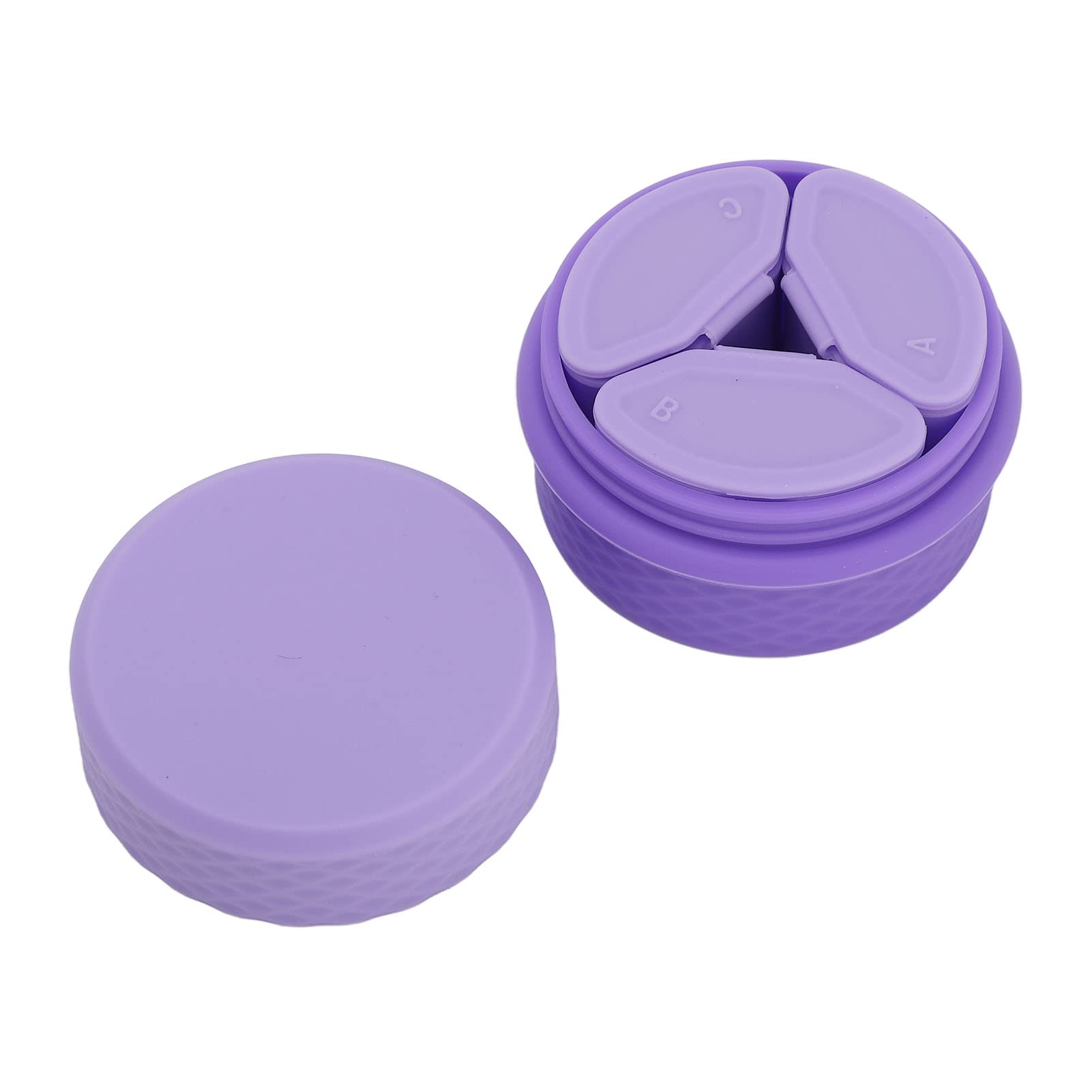 Silicone Makeup Containers Set,with 3 Refillable Dispensers,Leakproof Travel Jars for Creams and Eye Cream,Cosmetic Containers with Lids and Spoon