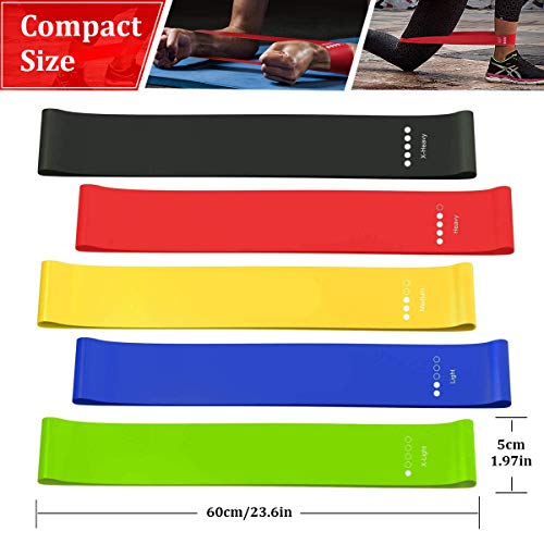 Ledeak-Widerstandsbaender-5er-Set-Naturlatex-Fitnessbaender-mit-Tragebeutel-Gymnastikband-in-5-Staerke-fuer-Maenner-und-Frauen-Crossfit-Muskelaufbau-Yoga-Pilates