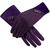 JIOGEWY Winter Gloves for Women Touch Screen Gloves Soft Warm Gloves for Driving, Glove for coat