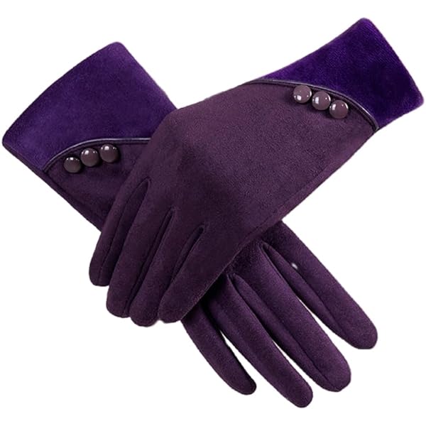 Women Real Lambskin Leather Gloves Winter Fleece Bhutan