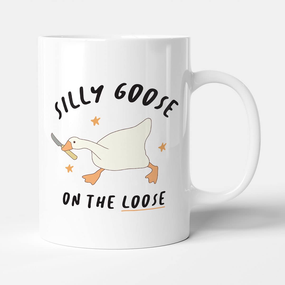 Victorian Printing Co - Silly Goose On The Loose - Funny Gift Mug, Ceramic, 11fl.oz.