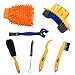 Anndason 7 Pieces Precision Bicycle Cleaning Brush Tool Suitable for Mountain, Road, City, Hybrid,BMX Bike and Folding Bike