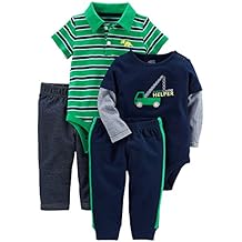 Simple Joys by Carter's Baby Boys' 4-Piece Bodysuit and Pant Set