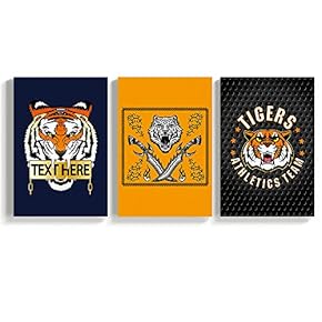 3 Panel Canvas Wall Art Athletics Term Canvas Prints Painting Wall Decor for Living Room Wooden Framed Home Decorations - 16"x24" x 3 Panels