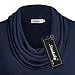 Ninedaily Womens Basic Long Sleeve Cowl Neck Solid Flare Tunic Tops For Leggings Casual Blouse