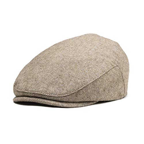 wool tweed flat cap