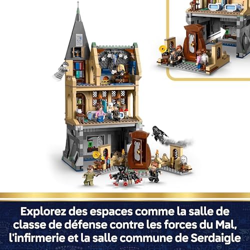 Harry Potter Le Château de Poudlard : l’Infirmerie - Jouet - Maquette Miniature DIY avec 7 Minifigurines Dont Hermione & Ron - Idée Cadeau pour Fille, Garçon & Fans dès 9 Ans 76463