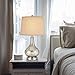 Catalina Lighting 19560-000 Transitional Mercury Glass Gourd Table Lamp, 24