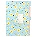 Nydotd Floral Printed Accordion File Folder for A4 Letter Plastic Expanding Document Folders Organizer, 5 Pockets (Blue)