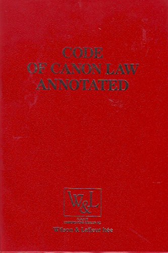 Code of Canon Law 2891272323 Book Cover
