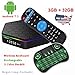 T95Z Plus Android 7.1 TV Box Amlogic S912 Octa Core 3GB/32GB Dual Band WiFi 2.4GHz/5.0GHz 4K HD TV Box with Backlit Mini Wireless Keyboard