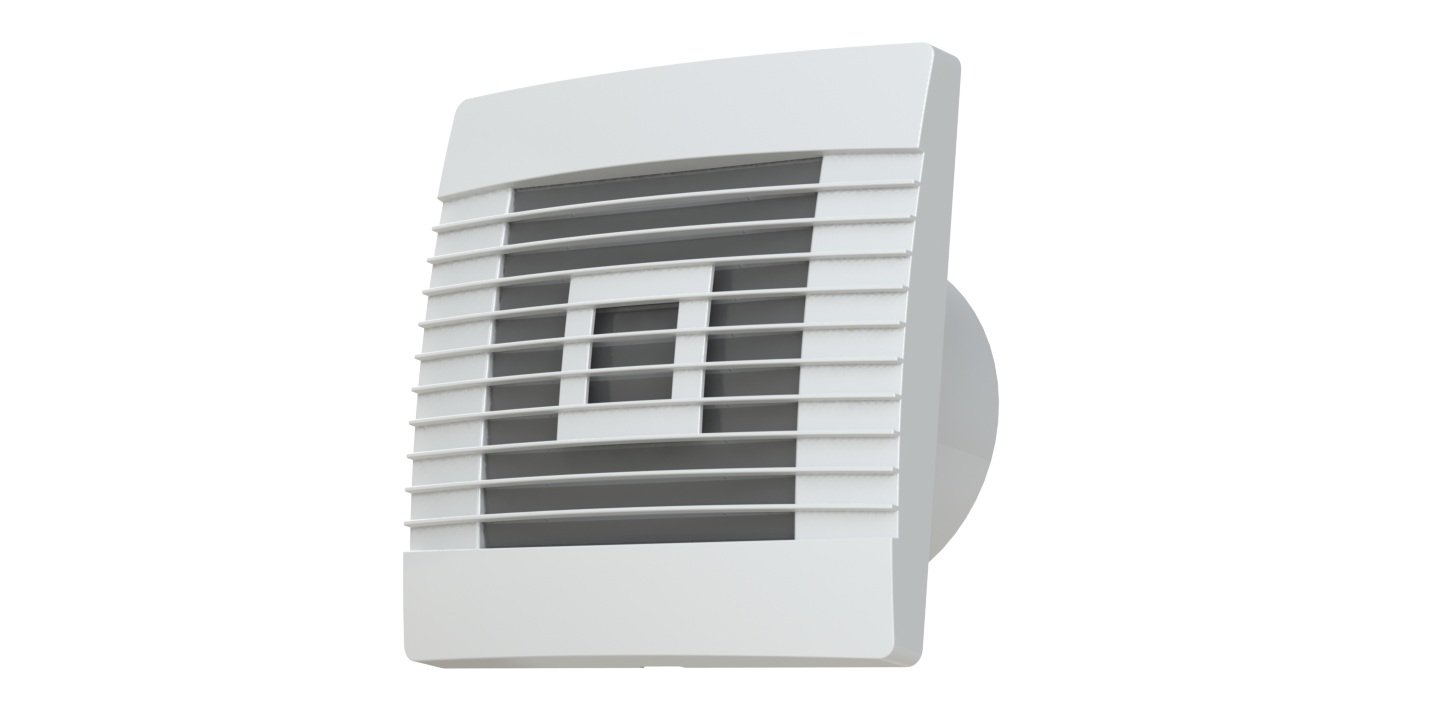 Quality Wall Cooker Hood Standard 150mm Fan with Gravity Fan Prestige Shutters