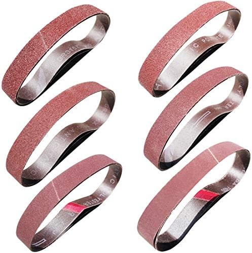 1-1/8" X 21" Sanding Belts 18-Pack - Aluminum Oxide Grits 40-400 For Makita Sanders