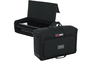 Gator Cases Padded Nylon Dual Carry Tote Bag for Transporting (2) LCD Screens, Monitors and TVs Between 19" - 24"; (G-LCD-TOT