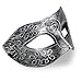 Cool Men Fighter Masquerade Face Mask for Ball Party/ Halloween (Silver)