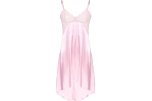 Manyakai Men's Lace Sissy Cross-Dressing Nightwear Girlie Nightdress Sexy Dress Sleepwear Lingerie