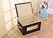 Juvale Storage Bins - 3-Pack Foldable Storage Cubes, Decorative Fabric Storage Bins with Lids and Clear Windows, Household Organization, Closet, Office Supplies, Brown, 16.25 x 12 x 10 Inches