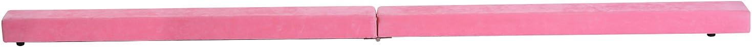 HOMCOM 2.1M 7FT Gymnastics Folding Balance Beam Home Gym Training Exercise Sports - Pink, 210L x 10W x 6.5H cm