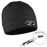 Headlamp Cap Light, 4 LED Beanie Unisex Powercap Hat, Powerful Ultra Bright 48 Lumens, Hands free Easy Push button Switch, Includes Replaceable Batteries, For Indoor & Outdoor, Bonus Jumbl Multi-Tool