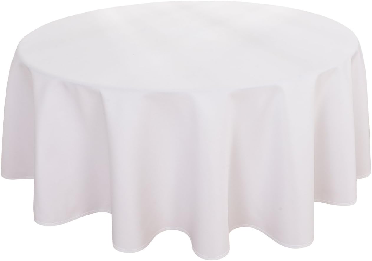 Best white table cloth 60′ round