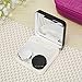 VAMIX Mini Simple Contact Lens Travel Case Box Container Kit Set Holder With Mirror (Black)