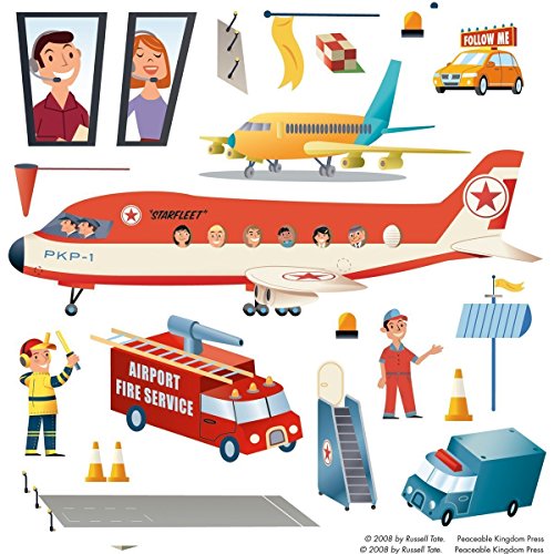 Peaceable Kingdom Sticker Fun! At the Airport Reusable Sticker Tote