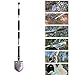 Portable Folding Shovel, Military Folding Multifunctional Shovel Include Shovel, Fire Starter, Compass, Screwdriver, Emergency hammer, Knife, Bottle opener and Saw by JISIMI