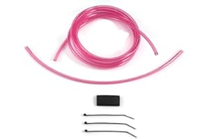 Universal 4mm ID Carburetor Vent Hose Lines Overflow 10'ft Kit Keihin Mikuni Carb Mx ATV Max-Motorsports (Replica Pink), Various (UNI10)