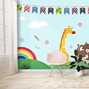 Wall Mural Cute Prints Lovely Pattern Removable Self-Adhesive Large Wallpaper - 66x96 inches