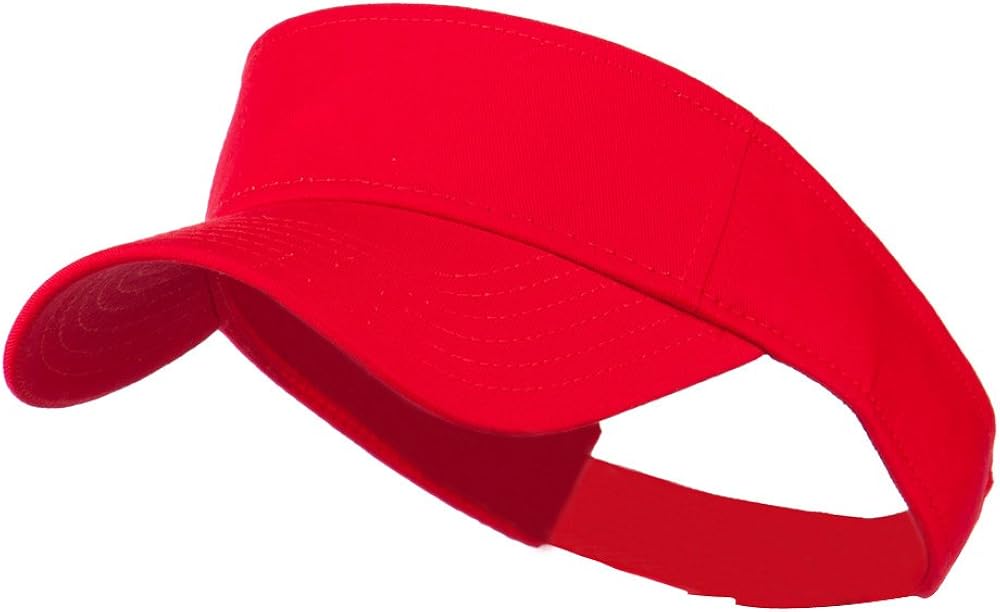 Youth Cotton Sun Visor - White OSFM: Clothing