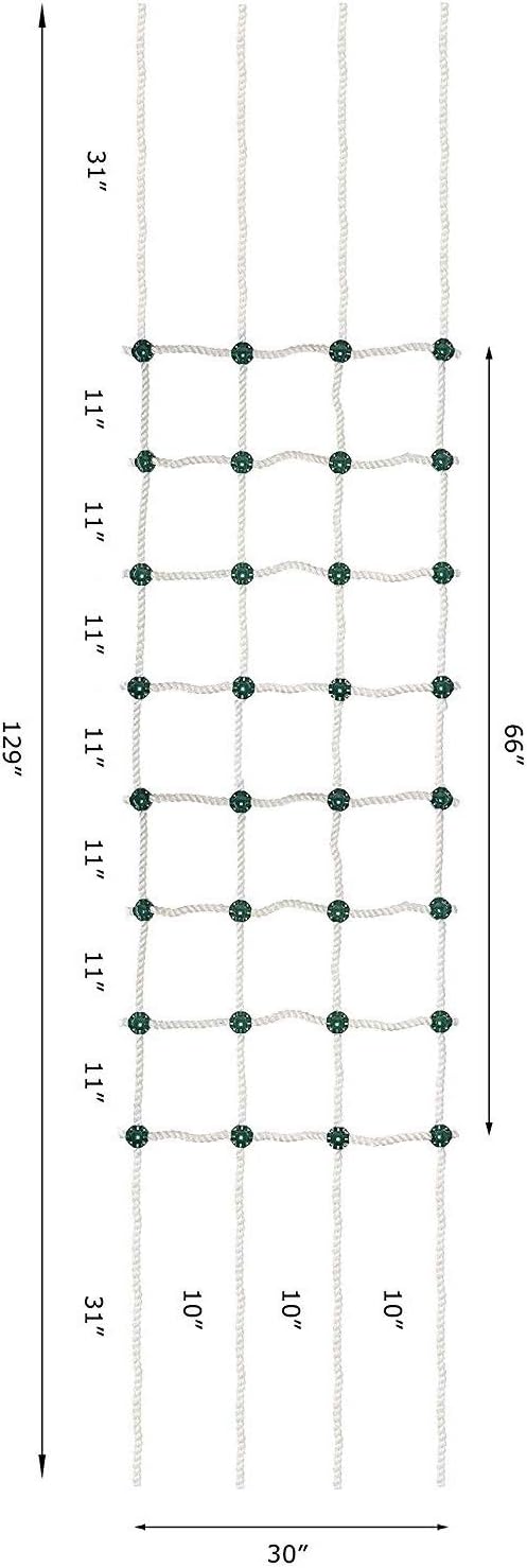 Safe-Kidz Cargo Climbing Net, 100% Polyester Rope Ladder, 96" L x 30" W + Drill Bit & Instructions: Toys & Games