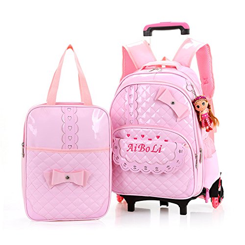 Buy Lyfreen Super Cute 2Pcs Rolling Backpack 6Wheels School Backpack