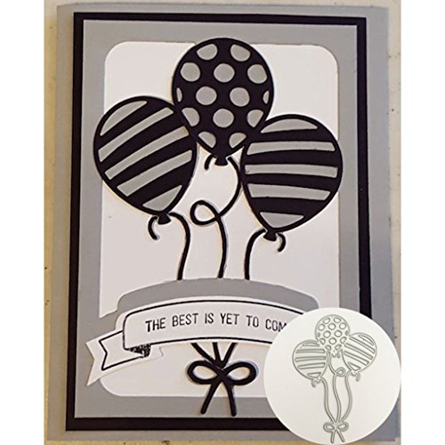 Yeahii Balloon Cutting Dies Stencil DIY Scrapbooking Embossing Album Paper Card Crafts