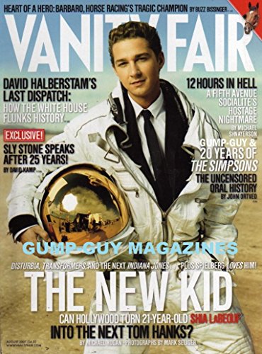 Vanity Fair - August 2007 [The New Kid - Shia LaBeouf, on cover]