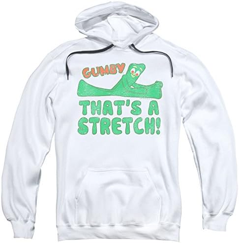 Gumby - Mens ThatÃ¢â‚¬â„¢S A Stretch Pullover Hoodie, XXX-Large, White