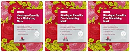 Leaders Cosmetics Insolution 7 Wonders Himalayan Camellia Pore Minimizing Mask (Pack of 3) with Sugar Maple Extract, Witch Hazel Water, Licorice Root Extract and Biotin, 1 ct.