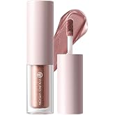 YOUNG VISION Liquid Glitter Eyeshadow, Metallic Shimmer Cream Eye Makeup | Highly Pigmented, Waterproof &amp; Long Lasting, Quick-Drying Blendable Sparkling Eye Shadow - 01 Peach Rose Gold