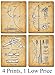 Original Hunting Bow Patent Prints - Set of Four Photos (8x10) Unframed - Makes a Great Cabin Decor and Gift Under $20 for Archers and Bow Hunters