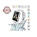 Smart Watch for Android,HongTu Waterproof Sport Smart Watches Touch Screen with Camera Pedometer SIM TF Card Slot with Compatible iOS iPhone X 7 6 6S Plus Android Samsung for Women Man (White-x1)