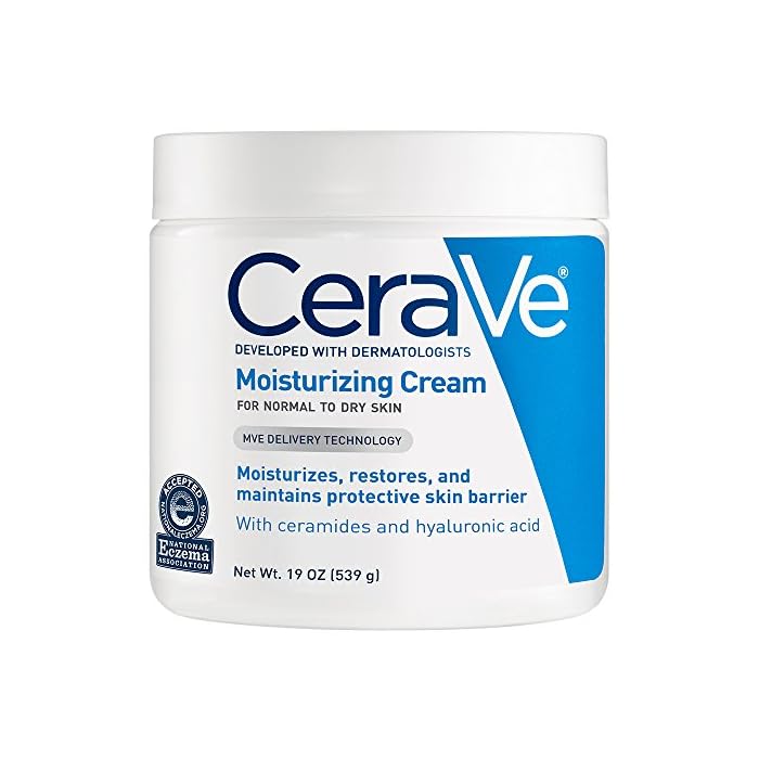 CeraVe Moisturizing Cream | Body and Face Moisturizer for Dry Skin | Body Cream with Hyaluronic Acid and Ceramides…
