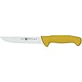 ZWILLING Twin Master 6" Wide Boning Knife | 57 Rockwell Hardness | Ergonomic Non-Slip Synthetic Resin Yellow Handles with Enc