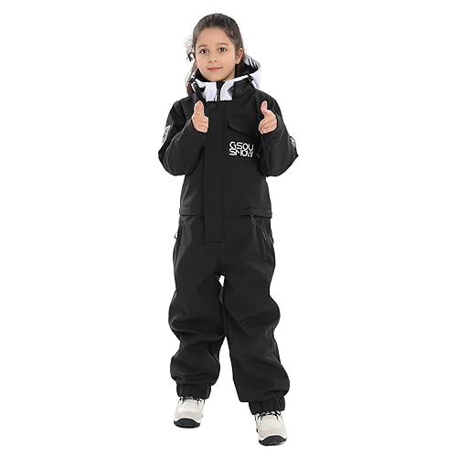 GSOU SNOW Ski Suit Kids Snowsuit One Piece Boys Girls Snowboard